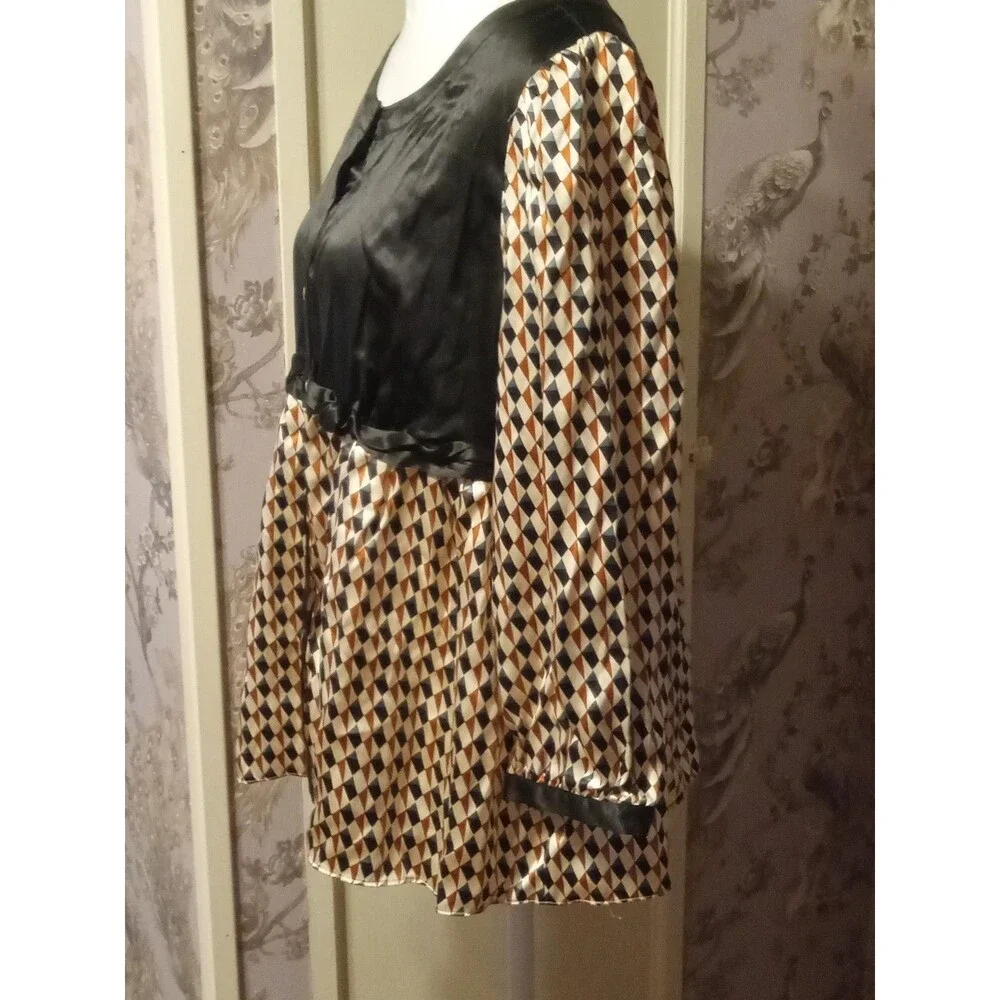 Studio M 100% Silk Blouse Medium - Picture 3 of 11